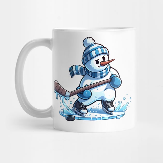 Snowman - Ice Hockey by SergioCoelho_Arts